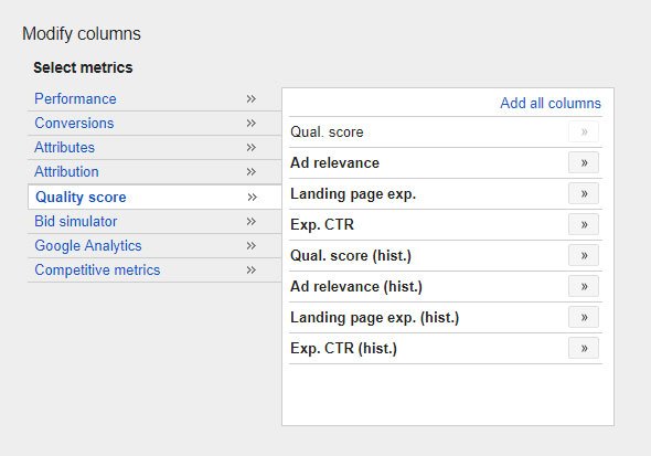 Find Your Adwords Quality Score